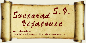 Svetorad Vijatović vizit kartica